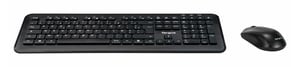 Targus AKM610FR tangentbord Medföljande mus Universell RF-trådlös AZERTY Fransk Svart