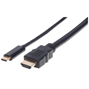 Manhattan 151764 kabeladapter 2 m USB Type-C till HDMI Typ A (Standard) Svart