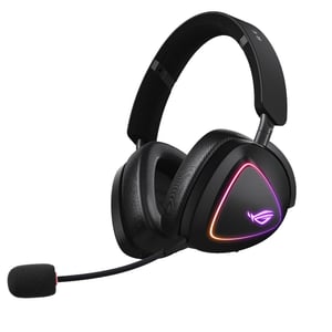 ASUS ROG DELTA II Wired and Wireless Gaming Headset with Headband, USB Type-C, Bluetooth, Black