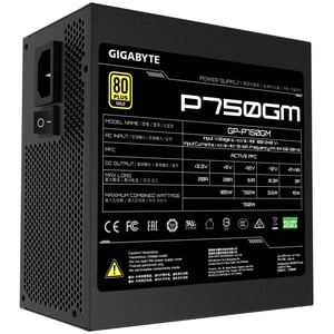 GIGABYTE P750GM moduł zasilaczy 750 W 20+4 pin ATX ATX Czarny