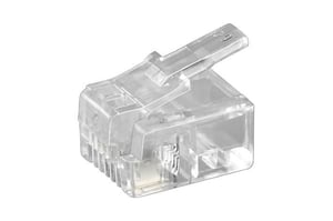 Microconnect KON501-10R wtyczka RJ-11 6P4C Przezroczysty