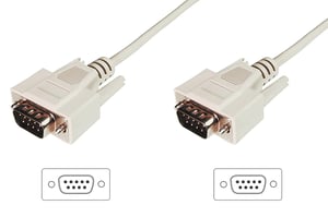 Digitus Datenübertragungskabel, D-Sub9/M – D-Sub9/M