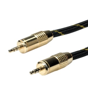 ROLINE 11.09.4289 ljudkabel 10 m 3,5 mm Svart, Guld
