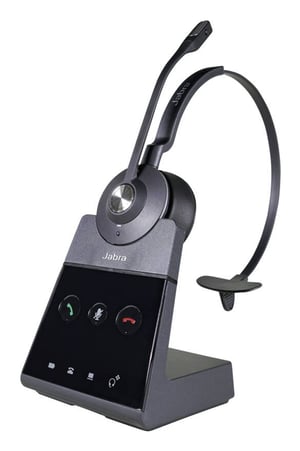 AGFEO Engage 65 Mono Wireless Headset Headband Office/Call Center Black, Silver