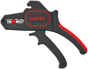 Knipex 12 62 180 kabelpress Verktyg för att skala isolering Svart, Röd