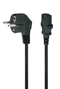 Gembird PC-186-VDE-3M power cord with VDE approval 3 meter Czarny