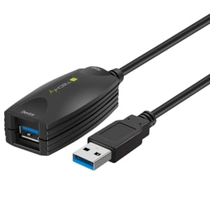 Techly ICUR3050 USB-kabel USB 3.2 Gen 1 (3.1 Gen 1) 5 m USB A Svart