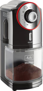 Melitta Molino 100 W Black, Red, Stainless Steel