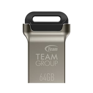 Team Group C162 64GB USB Flash Drive, USB Type-A 3.2 Gen 1 (3.1 Gen 1), Black