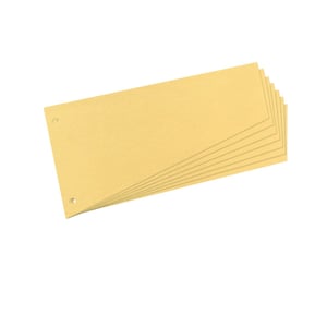 Herlitz 10838381 Trennblatt, Karton, gelb, 100 Stück