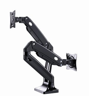 Gembird MA-DA2-03 Monitorhalterung/-ständer 88,9 cm (35") Schreibtisch Schwarz
