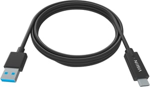 Vision TC 2MUSBCA/BL USB Cable, USB 3.2 Gen 1 (3.1 Gen 1), 2 m, USB-A to USB-C, Black