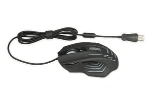 iBox AURORA A-2 myszka Gaming Po prawej stronie USB Typu-A Optyczny 6400 DPI