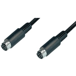 LogiLink S-Video – S-Video, 5 m S-Video-kabel (4-polig), svart