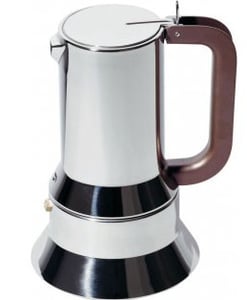 Alessi 9090/6 manuell kaffebryggare Moka-kaffebryggare Rostfritt stål