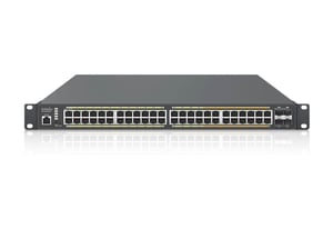 EnGenius ECS2552FP Managed L2+ Gigabit-Ethernet-Switch (10/100/1000) mit PoE-Unterstützung, schwarz