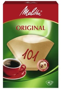 Melitta 125999 kaffefilter, brunt