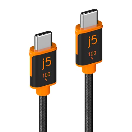 j5create USB-C® 100W Przewód do synchronizacji i ładowania (JUCX25L18)