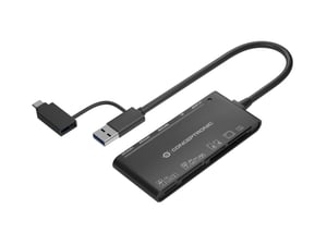 Conceptronic StreamVault BIAN03B USB 3.2 Gen 1 (3.1 Gen 1) Type-A-kortläsare, svart