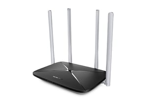 Mercusys AC12 Fast-Ethernet-Dualband-WLAN-Router (2,4 GHz/5 GHz) Schwarz