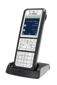 Mitel 622d DECT-Telefonhörer Schwarz, Silber