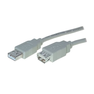 S/CONN maximum connectivity USB 2.0 1.8m kabel USB 1,8 m USB A Szary