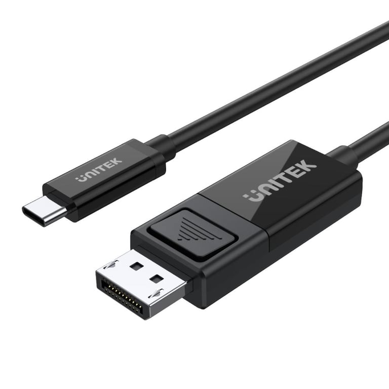 UNITEK V1146A przejściówka do kabli USB-C DisplayPort Czarny