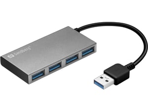 Sandberg USB 3.0 Pocket Hub mit 4 Anschlüssen