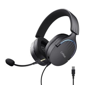 Trust GXT 490 FAYZO Wired Headset with Headband, Gaming, USB Type-A, Black