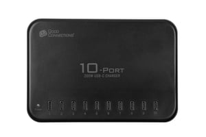 Alcasa PCA-D007S Portable Device Charger for Tablets, Black, AC, Fast Charging, Internal