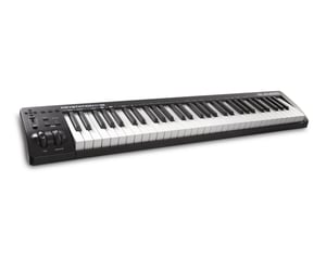 M-AUDIO Keystation 61 MK3 MIDI-Keyboard mit 61 Tasten. USB Schwarz, Weiß