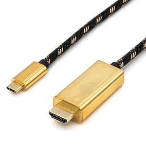 ROLINE 11.04.5844 Externe USB-Grafikkarte 3840 x 2160 px Schwarz, Gold