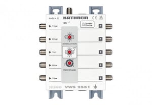 Kathrein VWS 2551 multiswitch för satellitsignal, 1 ingång, 4 utgångar.
