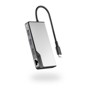 ALOGIC UCFUPRGEV2-SGR USB 3.2 Gen 1 (3.1 Gen 1) Type-C-dockningsstation Svart, Grå