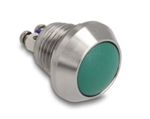 DeLOCK 22034 Elektrischer Schalter Druckschalter 2P Grün