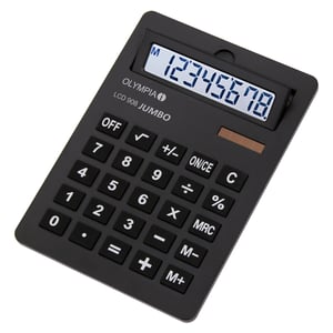 Olympia LCD 908 Jumbo skrivbordsräknare Räknarens display Svart