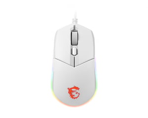 MSI CLUTCH GM11 WHITE Gaming Mouse, Ambidextrous, USB Type-A, Optical, 5000 DPI