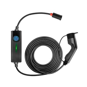 Extralink Bärbar 3-fasladdare för elbil BS-PCD050 32A 16kW 3F Schuko 5 m, pekskärm, 6 adaptrar