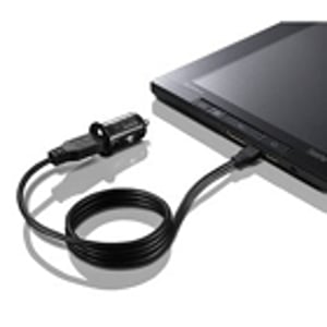 Lenovo 0A36247 Portable Device Charger for Tablets, Black, Automatic Cigarette Lighter
