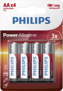 Philips Power Alkaline Rechargeable Battery LR6P4B/10