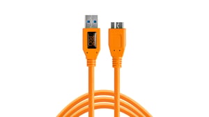 Tether Tools CU5454 kabel USB USB 3.2 Gen 1 (3.1 Gen 1) 4,6 m USB A Micro-USB B 5 Gbit/s Pomarańczowy