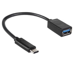 Maclean MCTV-843 USB 3.2 Gen 1 (3.1 Gen 1) Cable, 0.15 m, USB-A to USB-C, Black