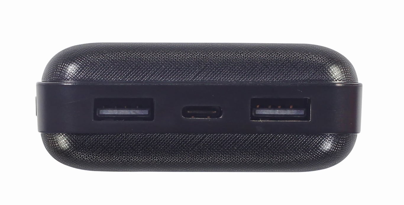 фото Зовнішній акумулятор (павербанк) Gembird 20000 mAh Black (PB20-02)