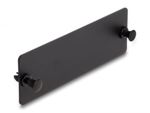 DeLOCK Fiber Optic Panel Cover, Black