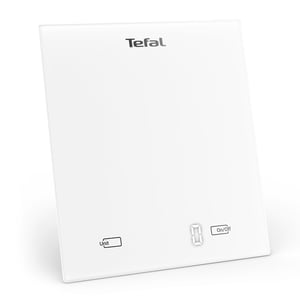 Tefal Essential BC5504V0 Kitchen Scale, White, Rectangular Top, Electronic Kitchen Scale