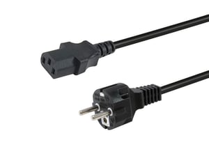Equip 112110 strömkabel, svart, 1,8 m, CEE7/7, IEC C13