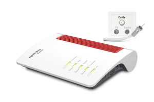 Box FRITZ! 6670 trådlös dual-band-router (2,4 GHz/5 GHz) Vit