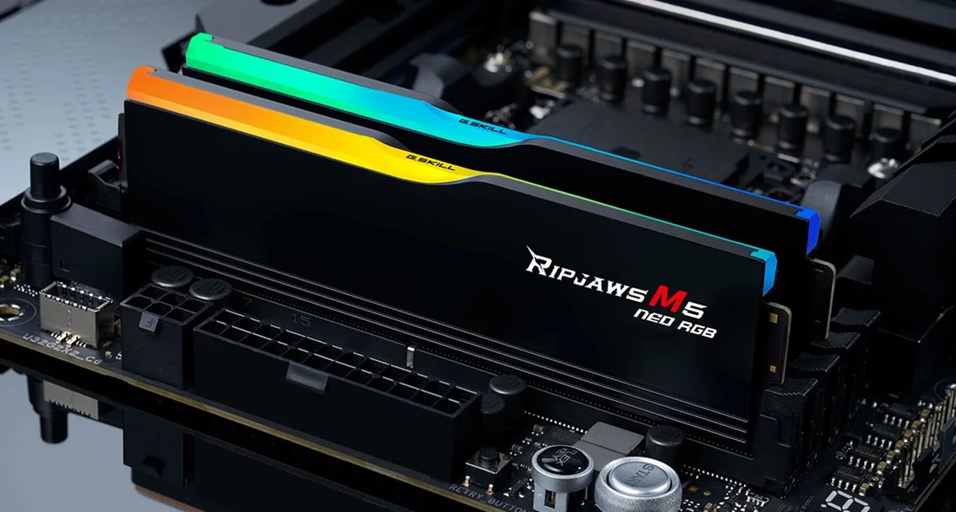 G.SKILL RIPJAWS M5 DDR5 メモリー 64GB Pamięć RAM G.Skill Pc Ddr5 64Gb 2X32Gb Ripjaws M5 Neo Rgb