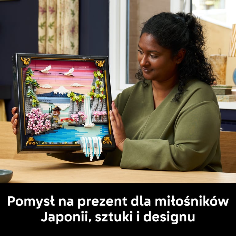 LEGO ART Japoński krajobraz z kwitnącą wiśnią