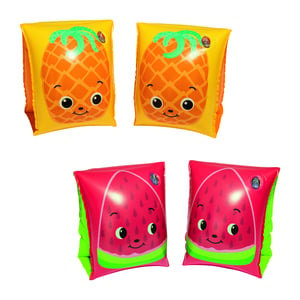 Bestway 32042 sim- och strandflotte, flerfärgat vinylmönster, simarmband